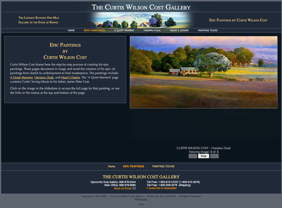 The old coststudio.com home page
