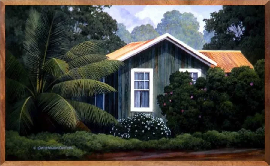 Fronds and Flowers, 1-Piece Frame