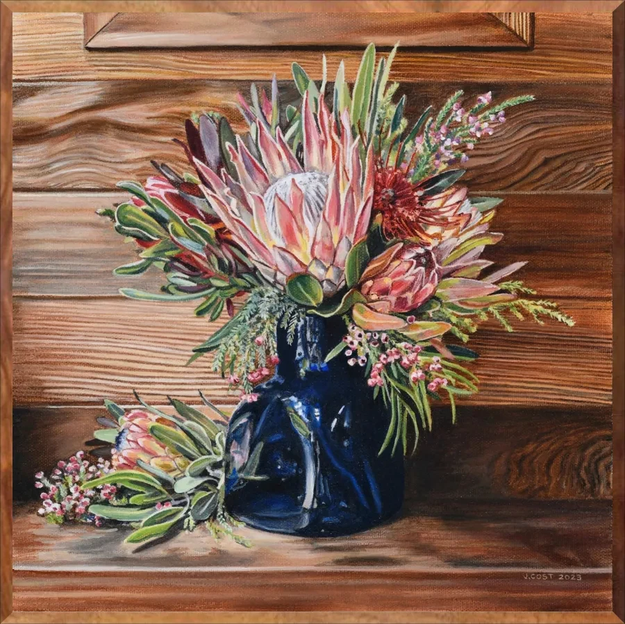 Kēōkea Bouquet, 1-Piece Frame