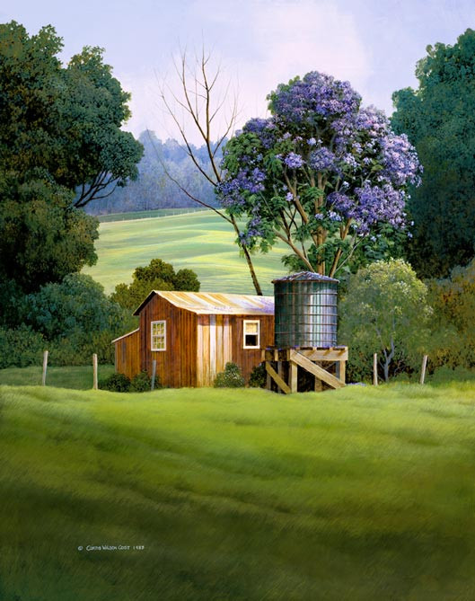 Lavender Rain in Full Bloom