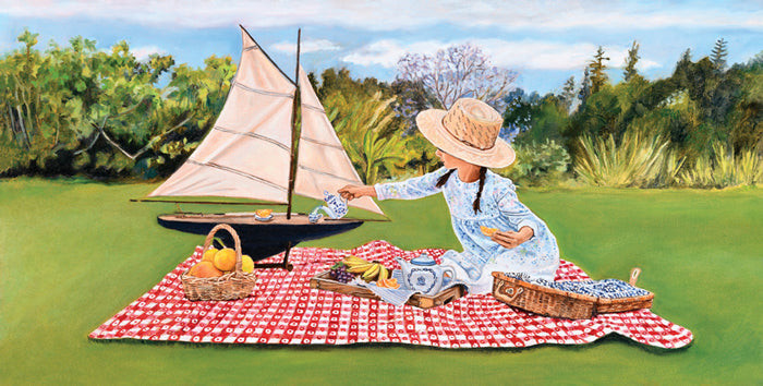 Picnic Scene, Unstretched Canvas