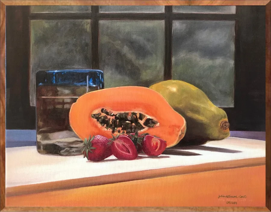 Strawberry Papaya, 1-Piece Frame